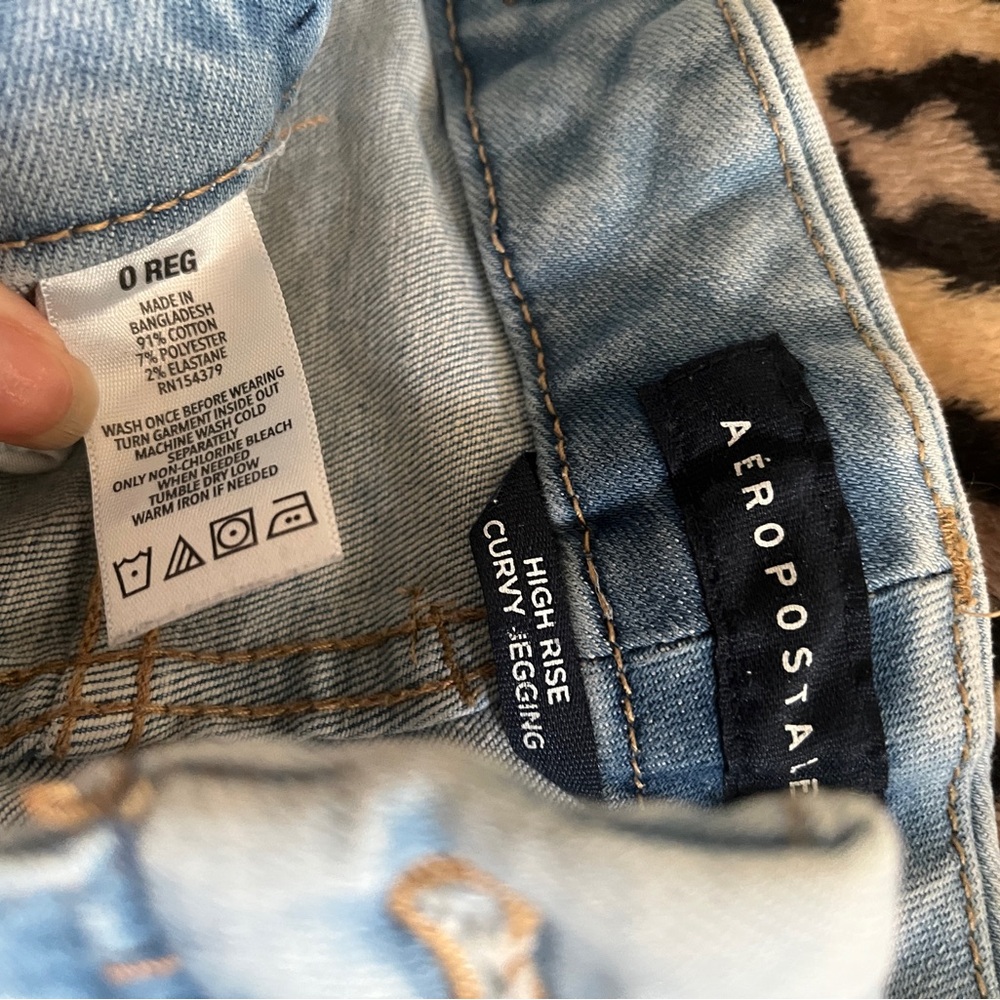Aeropostale Light Blue Curvy Jeggings